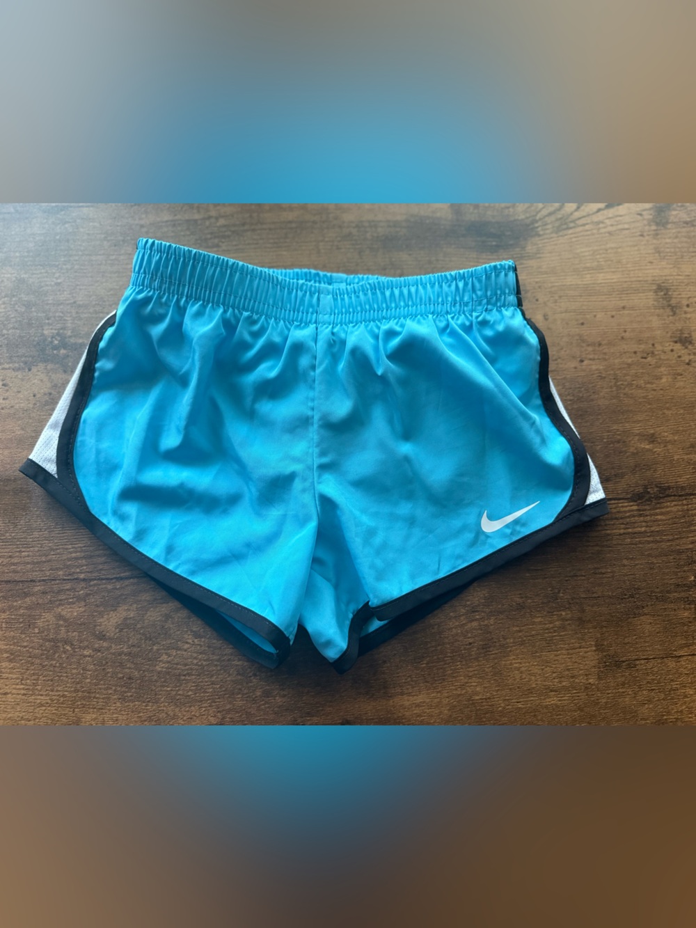 Nike Kids Teal Blue Athletic Shorts with Black Trim size 1-2 Years (2 available)